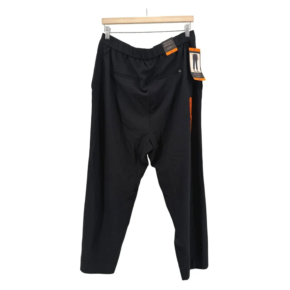 Banana Republic Pants Womens 16 Black Pull-On‎ Pant Tapered Stretch Comfort